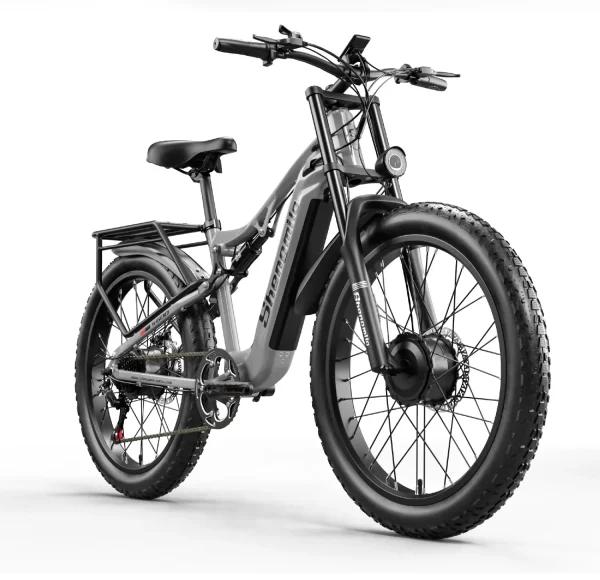 S600 Adult 2000W Electric Bicycle with Two Motors, 48V17.5AH 840WH Battery,26 Inch Wide Tyre Men's E-Mountain bike